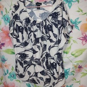 Lane Bryant women's black and white shirt 18/20